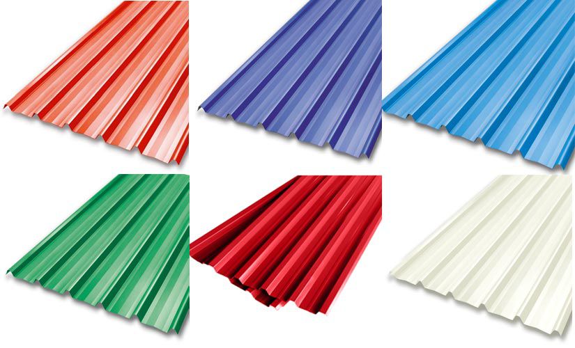 Corrugated aluminum sheets