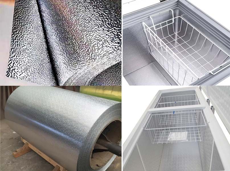 orange peel embossed aluminum coil for refrigerator/freezer lining board